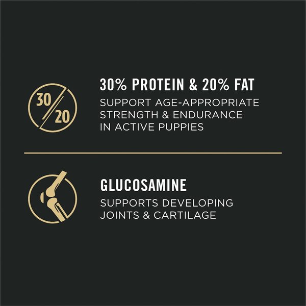 Show full view: Purina Pro Plan Development 30/20 for Athletic Puppies Chicken & Rice Formula, 10.9-kg bag slide 5 of 11