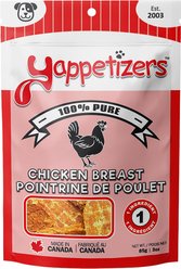 Yappetizers One Ingredient Chicken Breast Dog Treats, 85-g bag