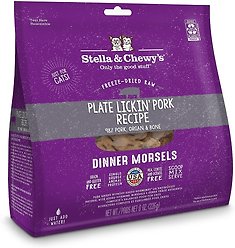 Stella & Chewy's Dinner Morsels Plate Lickin' Pork Recipe Cat Dried Food, 8-oz bag