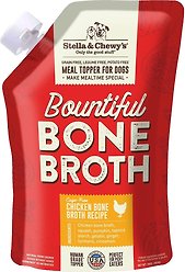 Stella & Chewy's Bountiful Bone Broth Cage-Free Chicken Recipe Meal Dog Food Topper, 16-oz pouch