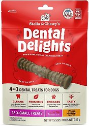 Stella & Chewy's Dental Delights Extra Small Dental Dog Treats, 5.5-oz bag