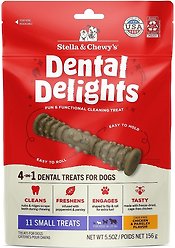 Stella & Chewy's Dental Delights Small Dental Dog Treats, 5.5-oz bag