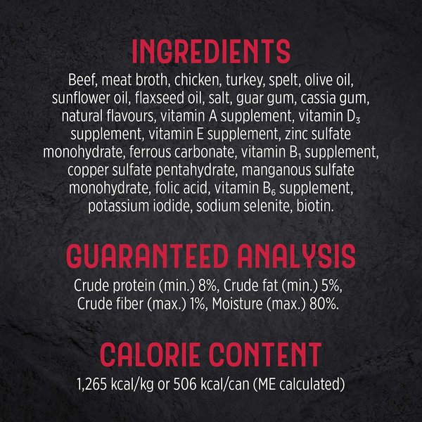 Show full view: Nutrience Trattoria Tuna with Rice Wet Dog Food, 400-g can, case of 12 slide 5 of 8