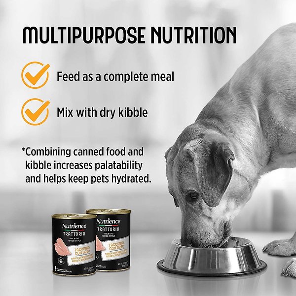 Show full view: Nutrience Trattoria Turkey with Barley Wet Dog Food, 400-g can, case of 12 slide 6 of 8
