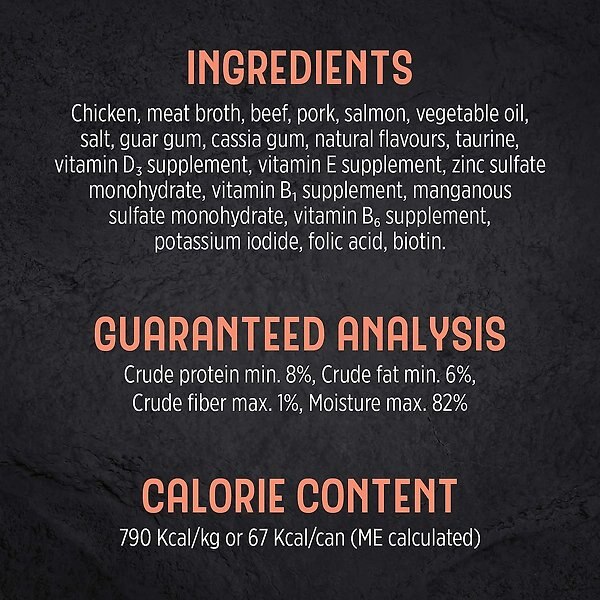 Show full view: Nutrience Trattoria with Salmon Pate Wet Cat Food, 85-g can, case of 24 slide 5 of 8