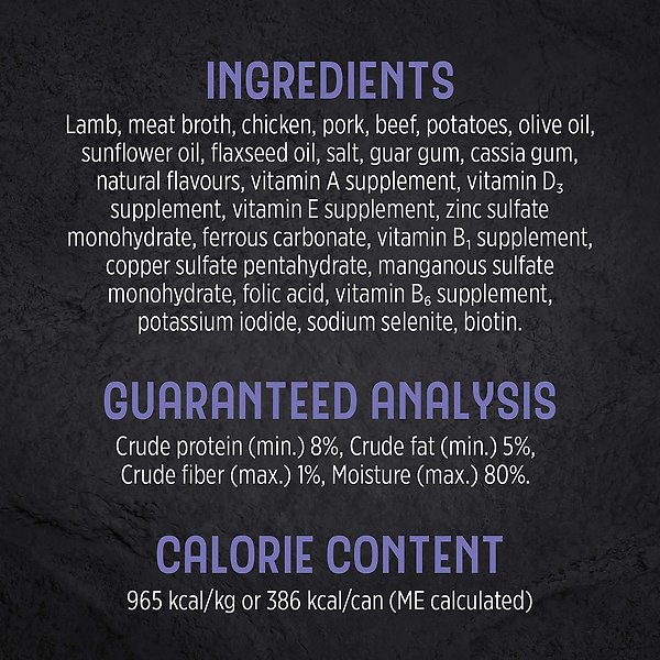 Show full view: Nutrience Trattoria Lamb with Potatoes Wet Dog Food, 400-g can, case of 12 slide 5 of 8