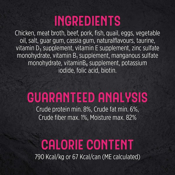 Show full view: Nutrience Trattoria with Quail & Eggs Mousse Wet Cat Food, 85-g can, case of 24 slide 5 of 8