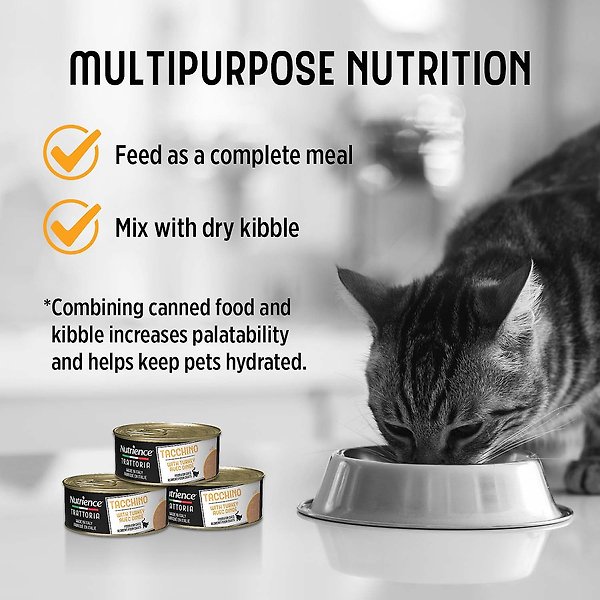 Show full view: Nutrience Trattoria with Turkey Pate Wet Cat Food, 85-g can, case of 24 slide 6 of 8