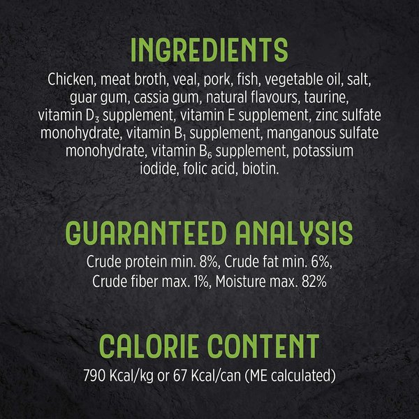 Show full view: Nutrience Trattoria with Veal Mousse Wet Cat Food, 85-g can, case of 24 slide 5 of 8