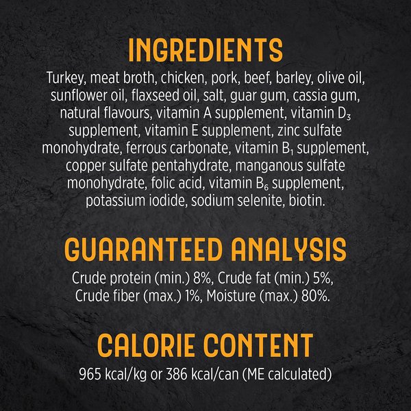 Show full view: Nutrience Trattoria Turkey with Barley Wet Dog Food, 400-g can, case of 12 slide 5 of 8