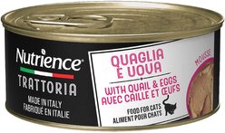 Nutrience Trattoria with Quail & Eggs Mousse Wet Cat Food, 85-g can, case of 24