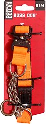 Boss Dog Tactical Martingale Dog Collar, Hunter Orange, Small/Medium