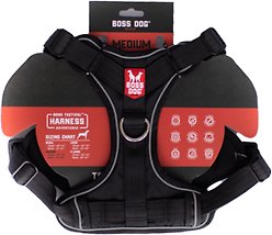 Boss Dog Tactical Dog Harness, Black, Medium