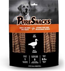 PureSnacks Air-Dried Duck Jerky Dog Treats, 681-g bag