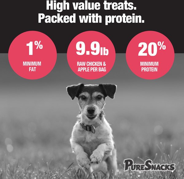 Show full view: PureSnacks Air-Dried Chicken & Apple Jerky Dog Treats, 539-g bag slide 6 of 8