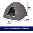 Show in main carousel: Frisco Igloo Covered Cat & Dog Bed, Gray slide 2 of 9
