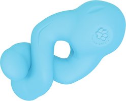 West Paw Zogoflex Tizzi Treat Dispensing Dog Chew Toy, Aqua Blue, Large