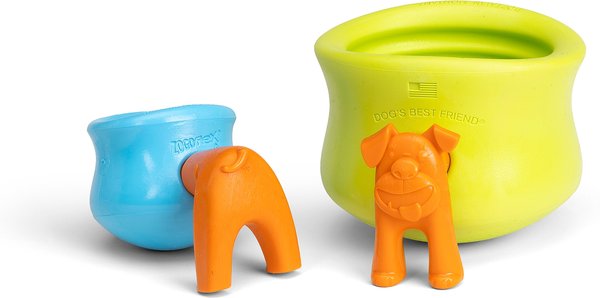 Show full view: West Paw Toppl Stopper 2 Pack Dog Bowl Accessory, Orange slide 6 of 10