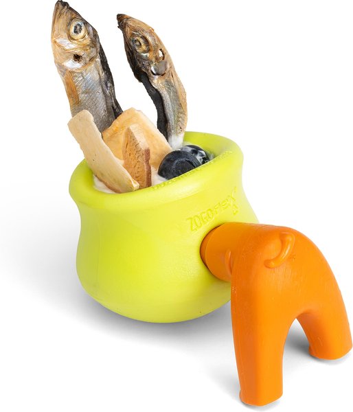 Show full view: West Paw Toppl Stopper 2 Pack Dog Bowl Accessory, Orange slide 3 of 10