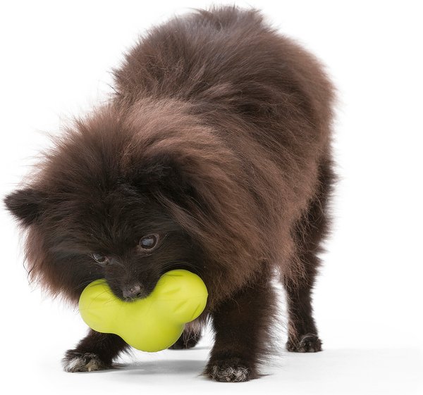 Show full view: West Paw Zogoflex Small Tux Tough Treat Dispensing Dog Chew Toy, Granny Smith slide 4 of 6