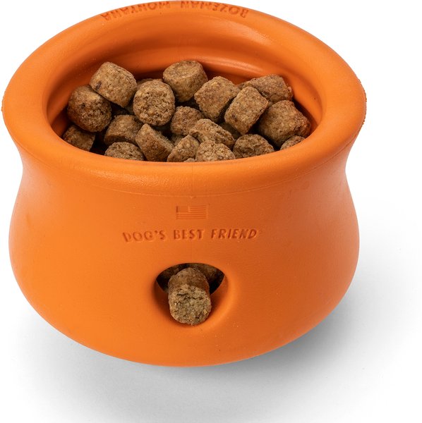 Show full view: West Paw Zogoflex Toppl Tough Treat Dispensing Dog Chew Toy, Tangerine, X-Large slide 5 of 9