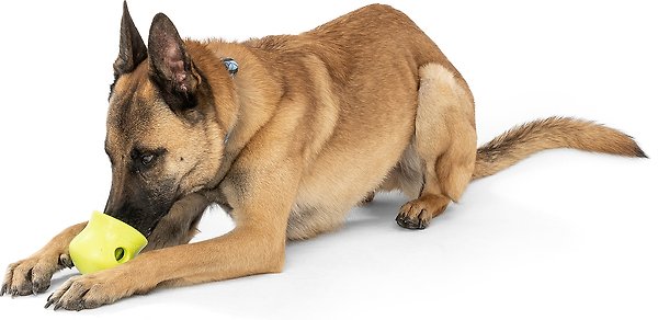 Show full view: West Paw Zogoflex Toppl Tough Treat Dispensing Dog Chew Toy, Granny Smith, Large slide 5 of 8