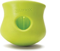 West Paw Zogoflex Toppl Tough Treat Dispensing Dog Chew Toy, Granny Smith, Large
