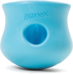 West Paw Zogoflex Toppl Tough Treat Dispensing Dog Chew Toy, Aqua Blue, Large