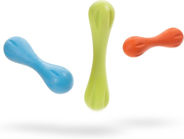 Show full view: West Paw Zogoflex Hurley Tough Dog Chew Toy, Aqua Blue, Large slide 4 of 6