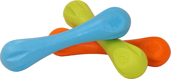 Show full view: West Paw Zogoflex Hurley Tough Dog Chew Toy, Aqua Blue, Large slide 5 of 6