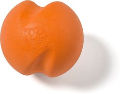 West Paw Zogoflex Jive Tough Ball Dog Toy, Tangerine, Small