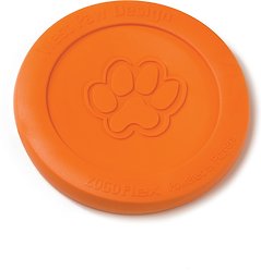West Paw Zogoflex Zisc Flying Disc Dog Toy, Tangerine, Small
