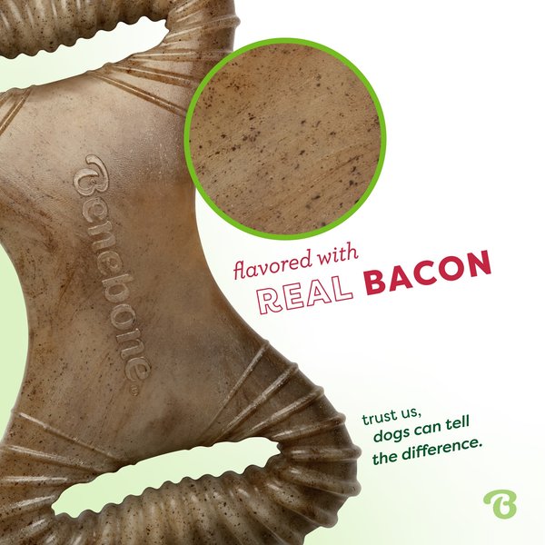 Show full view: Benebone Bacon Flavor Dental Tough Dog Chew Toy, Small slide 3 of 8