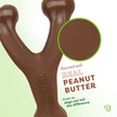 Show in main carousel: Benebone Peanut Butter Flavor Wishbone Tough Dog Chew Toy, Medium slide 3 of 8