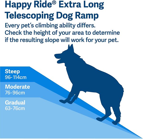 Show full view: PetSafe Happy Ride Telescoping Dog Car Ramp, X-Large slide 6 of 7