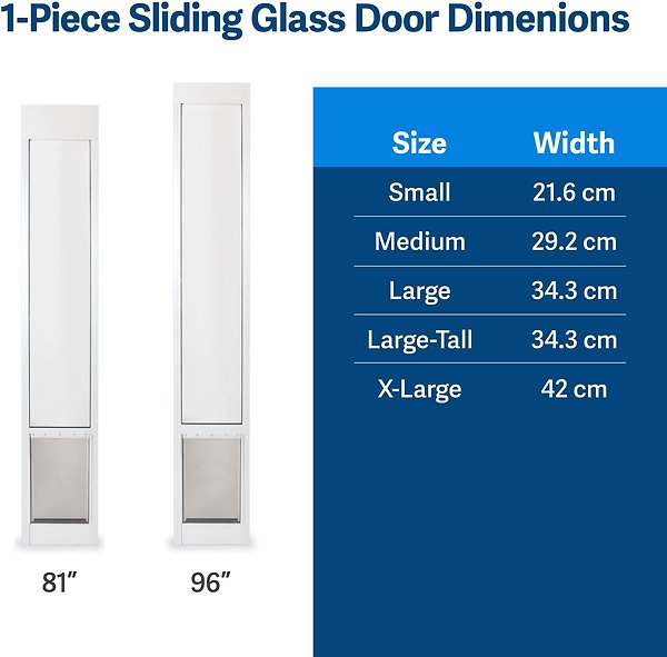 Show full view: PetSafe 96-in Sliding Glass Dog & Cat Door, Large slide 6 of 10
