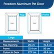 Show in main carousel: PetSafe Freedom Aluminum Dog & Cat Door slide 6 of 7