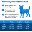 Show in main carousel: PetSafe Wall Entry Dual Flap Dog & Cat Door with Closing Panel, Small slide 5 of 8