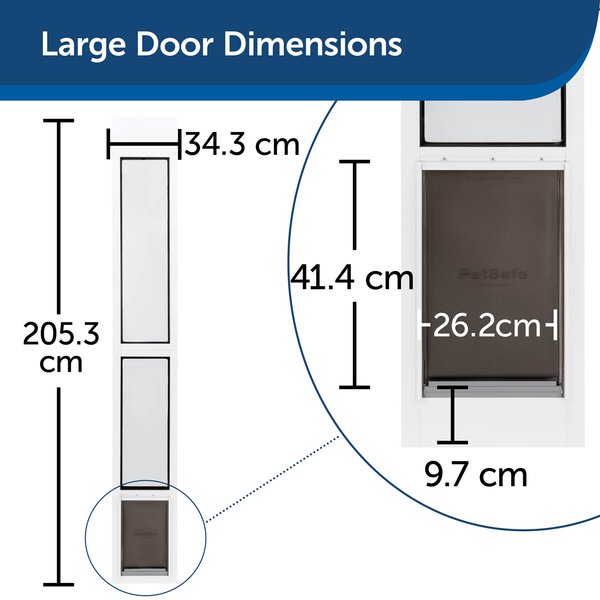 Show full view: PetSafe Extreme Weather Sliding Glass Cat & Dog Door, Large slide 6 of 8