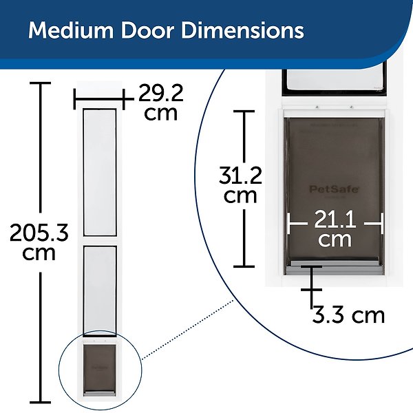 Show full view: PetSafe Extreme Weather Sliding Glass Cat & Dog Door, Medium slide 6 of 8