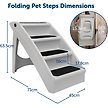 Show in main carousel: PetSafe CozyUp Foldable Cat & Dog Stairs, Grey, X-Large slide 6 of 9