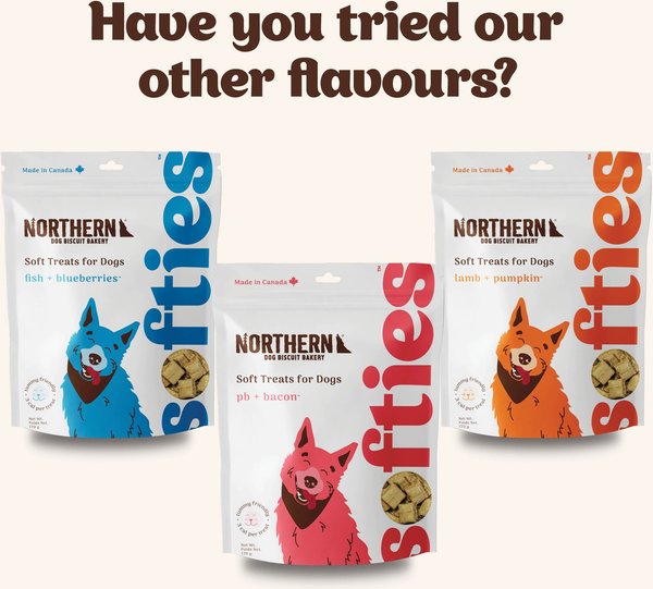 Show full view: Northern Biscuit Softies Peanut Butter & Bacon Soft & Chewy Dog Treats, 170-g bag slide 8 of 9