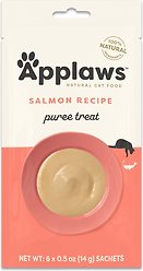 Applaws Salmon Puree Lickable Cat Treat, 0.5-oz pouch, case of 60