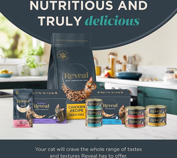 Show full view: Reveal Natural Single Ingredient Grain-Free Treats for Cats, 1.06-oz bag, 12 count slide 5 of 6