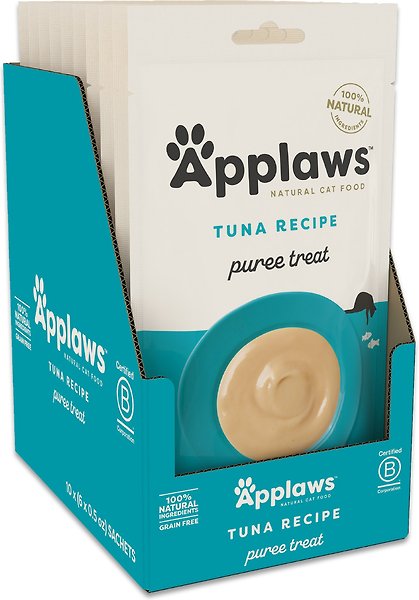 Show full view: Applaws Tuna Puree Lickable Cat Treat, 0.5-oz pouch, case of 60 slide 8 of 8
