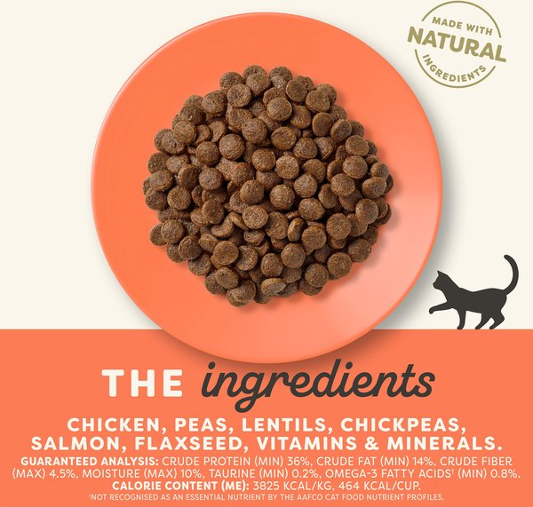 Show full view: Applaws Complete Chicken with Salmon Recipe Grain-Free Dry Cat Food, 1.81-kg bag slide 3 of 9