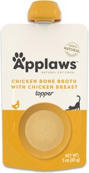 Applaws Chicken Broth with Chicken Breast Bone Broth Wet Cat Food, 3-oz pouch, 12 count