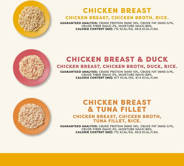 Show full view: Applaws Chicken Pack in Broth Limited Ingredient Canned Wet Cat Food, 2.47-oz can, case of 12 slide 3 of 10