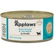 Show in main carousel: Applaws Whitefish with Salmon in Broth Wet Cat Food, 2.47-oz can, case of 24 slide 1 of 10