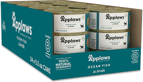 Show full view: Applaws Ocean Fish Canned Cat Food, 5.5-oz can, case of 24 slide 8 of 10
